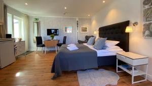 TV a/nebo společenská místnost v ubytování Skaftö Hotell Villa Lönndal, Grundsund