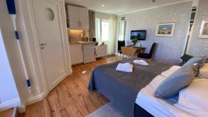 Kuchyň nebo kuchyňský kout v ubytování Skaftö Hotell Villa Lönndal, Grundsund