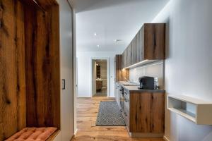 Kuchyň nebo kuchyňský kout v ubytování Ski & Nature Apartment