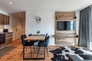 Kuchyň nebo kuchyňský kout v ubytování Ski & Nature Apartment