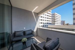 Χώρος καθιστικού στο Apartment Astra