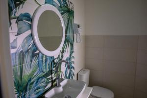 Koupelna v ubytování Largo Sicilia B&B