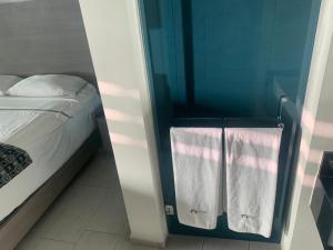 Postel nebo postele na pokoji v ubytování Motel Pedregal