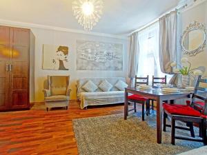 Кът за сядане в Apartament Kameralny przy ulicy Długiej