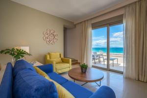 A seating area at Beachfront Zante Villa Villa Perla 5 Bedroom Private Pool Tragaki