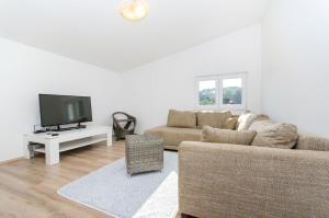 TV a/nebo společenská místnost v ubytování Apartments Drazen