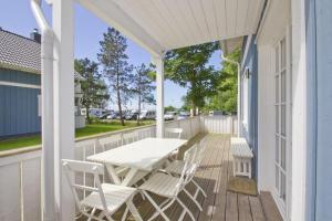 Balkón nebo terasa v ubytování Ferienhaus Frigga Haus - Terrasse, Garten, Meerblick