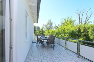 Balkón nebo terasa v ubytování strandnah, Balkon, AHOI Erlebnisbad gratis in Sellin - Strandresidenz Brandenburg FeWo 36