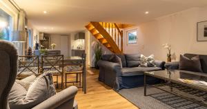 Posezení v ubytování Appartementanlage am Arnumer See