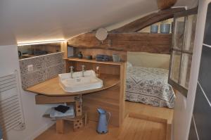 Postel nebo postele na pokoji v ubytování VILLA VILLOU