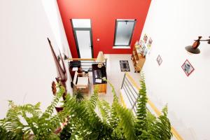 a living room filled with furniture and plants at Casa a Sul - Lagos Guesthouses in Lagos