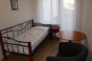 Postel nebo postele na pokoji v ubytování Hotel Černý kůň