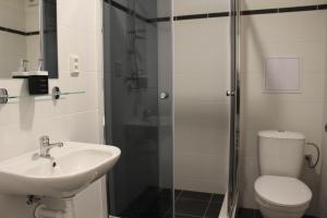Koupelna v ubytování Hotel Černý kůň