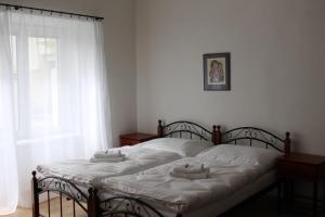 Postel nebo postele na pokoji v ubytování Hotel Černý kůň