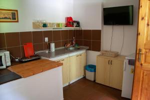 Kuchyň nebo kuchyňský kout v ubytování Apartment Harrachov 11