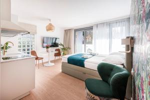 Postel nebo postele na pokoji v ubytování Lapwing Residence Sopot