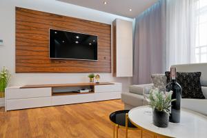 Telewizja i/lub zestaw kina domowego w obiekcie Apartamenty Prestige Browar Lubicz Stare Miasto