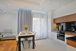 Kuchnia lub aneks kuchenny w obiekcie Apartamenty Prestige Browar Lubicz Stare Miasto