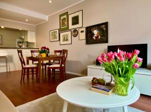 TV a/nebo společenská místnost v ubytování CityHomeMunich