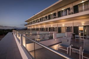 Balkón nebo terasa v ubytování Limanaki Hotel