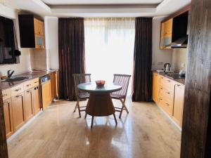 A kitchen or kitchenette at Fun&Sun Luxury River Villa With Amazing Landscape