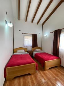 Postel nebo postele na pokoji v ubytování Cabaña Nueva Norte