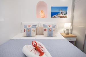 Postel nebo postele na pokoji v ubytování Sole Blu Mykonos Town Apartment Two