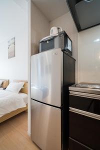 Kuchyň nebo kuchyňský kout v ubytování Hotel Emir