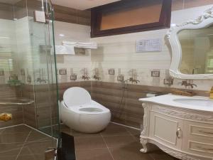 Koupelna v ubytování Binh An Hotel