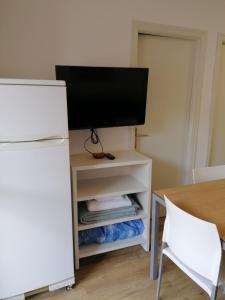 Televízia a/alebo spoločenská miestnosť v ubytovaní Apartamentos Regollera
