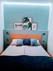 Postel nebo postele na pokoji v ubytování Molo Wellness Apartmanok