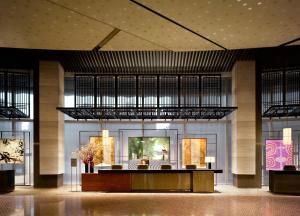a rendering of the lobby of a hotel at Grand Hyatt Jeju in Jeju