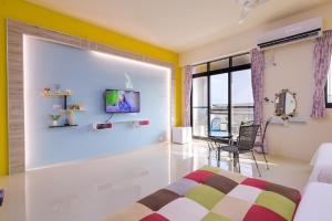 Μια τηλεόραση ή/και κέντρο ψυχαγωγίας στο Beautiful Homestay +27 φωτογραφίες