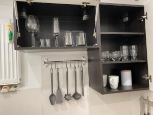 Kuchyňa alebo kuchynka v ubytovaní Apartament Witomino Rolnicza