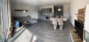 Χώρος καθιστικού στο Haus Kranichfeld Wohnung A