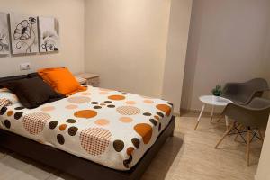 Postel nebo postele na pokoji v ubytování Apartamento Miramar . Amplitud y Comodidad