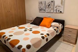 Postel nebo postele na pokoji v ubytování Apartamento Miramar . Amplitud y Comodidad