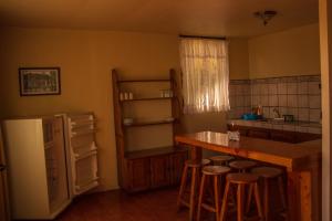 Dapur atau dapur kecil di El Churrasco Hotel y Restaurante