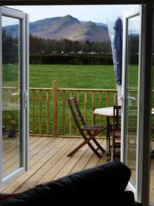 山景或在山林小屋看到的山景