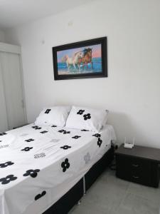 Postel nebo postele na pokoji v ubytování ¡Un espacio para tu descanso!