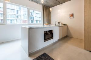 Kuchyň nebo kuchyňský kout v ubytování Houthavens Apartments