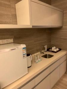 Dapur atau dapur kecil di Guangzhou Fangyuan Hotel