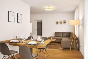 Część wypoczynkowa w obiekcie die Tauplitz Lodges - Bergblick Lodge B1 by AA Holiday Homes