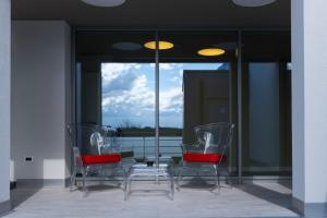 A seating area at La Perla