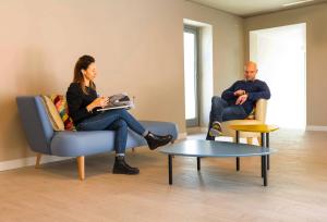 A seating area at La Perla