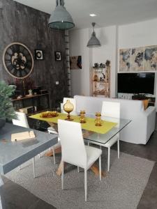 Posezení v ubytování suite del borgo