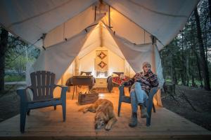 Domácí mazlíčci ubytovaní s hosty v ubytování Chute Lake Lodge