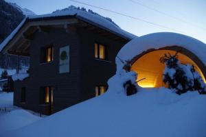 Woodpecker Chalets v zime