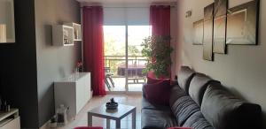 Posezení v ubytování BELLA CASA - Helle Wohnung in Strandnähe