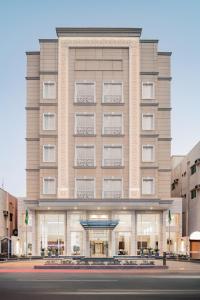 a rendering of the front of a building at Qamar Hotel Jeddah in Jeddah